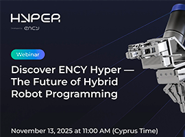 Free webinar on 13 November 2025: “Discover ENCY Hyper — The Future of Hybrid Robot Programming”