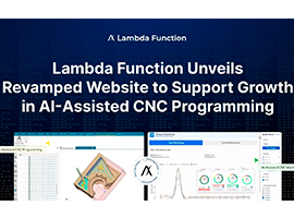 Lambda Function Unveils Revamped Website to Support Growth in AI-Assisted CNC Programming